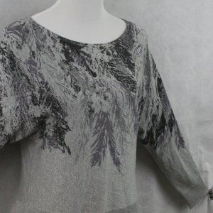 Alfani Glitter Rayon Blend Blouse SZ PXL